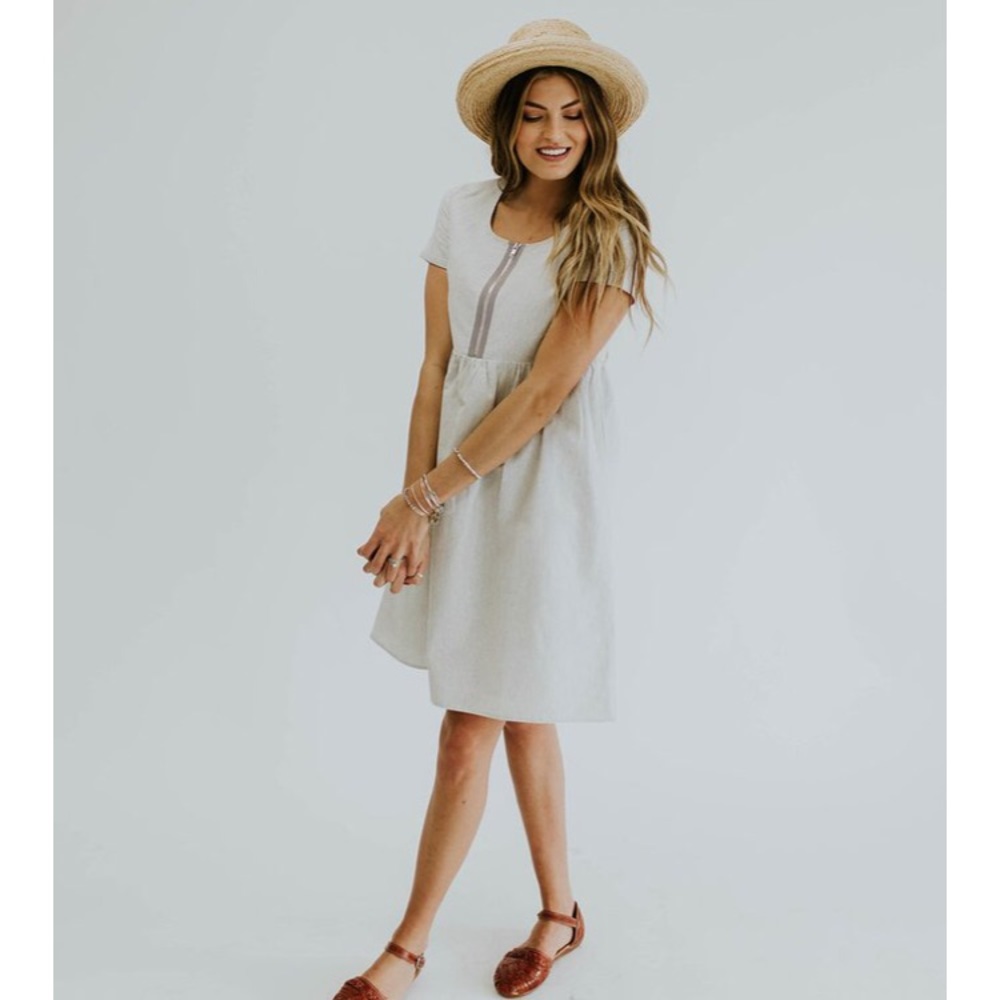 Lucy Stripe Dress Roolee Boutique Nursing Friendly